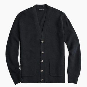 J. Crew Men's Green Button-Up Cardigan
